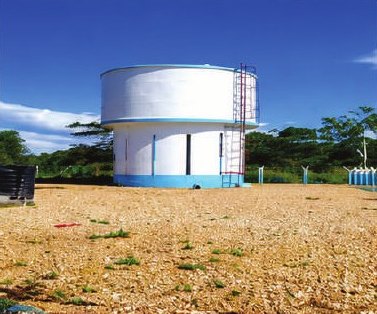 Elevated water tank completed on the Hanjawanu to Ivigo water project