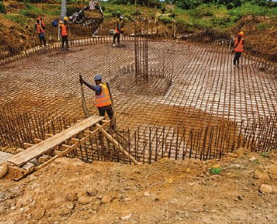 Reinforcement for the circular reservoir base