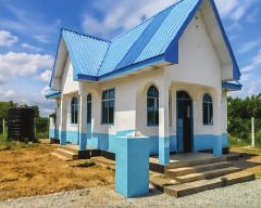 Completed pump house in Tanga Region