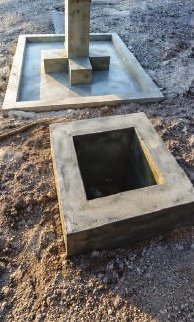 Concrete valve chamber